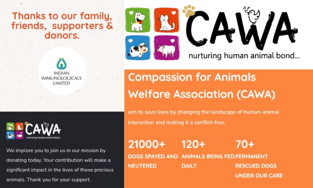 CAWA = website details